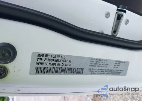 2021 Dodge Charger Sxt Rwd z USA, uszkodzony, nr VIN 2C3CDXBG6MH633192